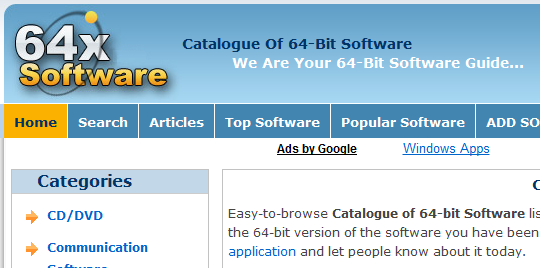 3 Websites to Find Software Compatible With 64-Bit Operating Systems