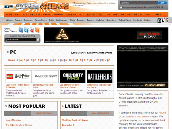 10 Best Comprehensive Websites to Go to for Game Cheat Codes