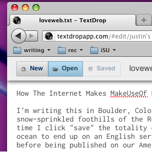 Edit Text Files In Your Dropbox From Your Browser With TextDropApp