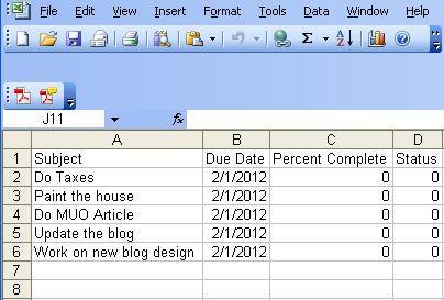 export outlook tasks to excel