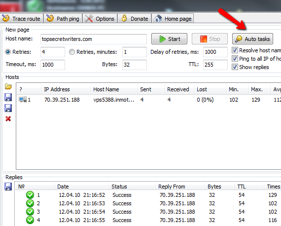 Monitor Network Devices And Websites With ICMP Ping Manager