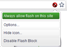 Use Flash Block To Selectively Block Flash Elements [Chrome]