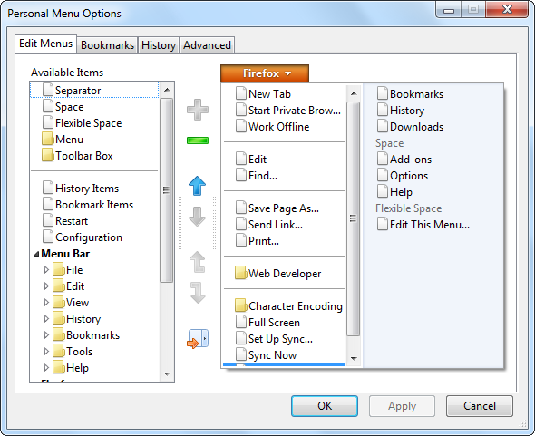 How To Customize The Orange Bar Menu In The Firefox Browser