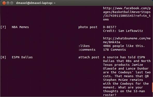 Access Facebook From The Linux Command Line
