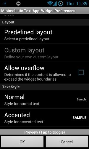 Create Your Own Gorgeous Text-Only Widgets For Free With Minimalistic ...