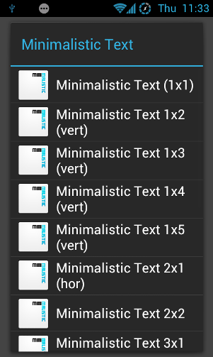 Create Your Own Gorgeous Text-Only Widgets For Free With Minimalistic ...