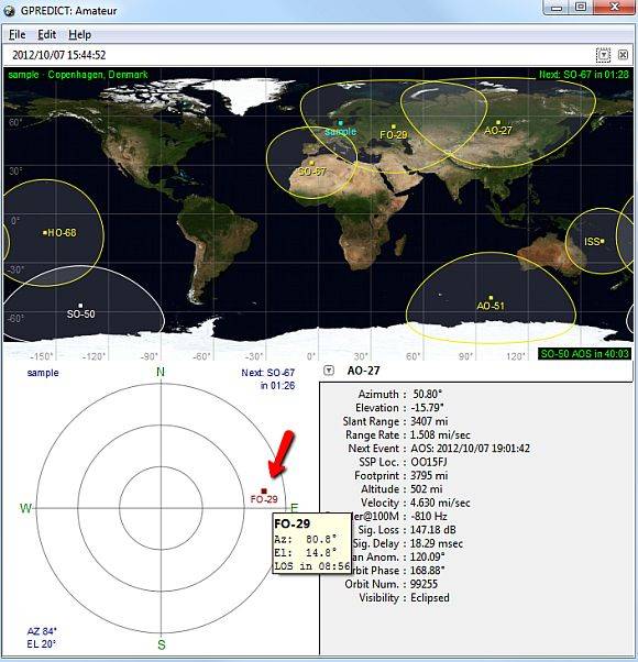 Track & Predict The Path Of Satellites Live Using Gpredict [Windows]