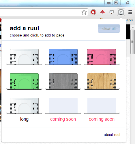 Ruul: A Screen Ruler Built Into Google Chrome