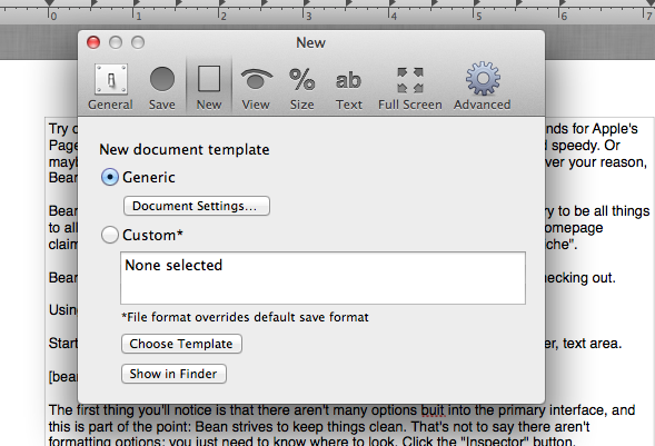 Bean: The Best Lightweight Word Processor for Mac