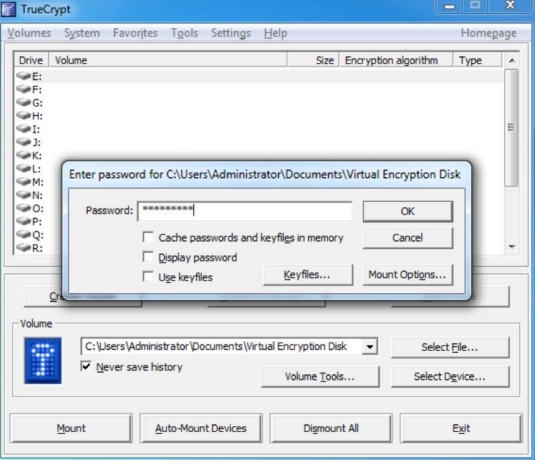 TrueCrypt User's Guide: Secure Your Private Files