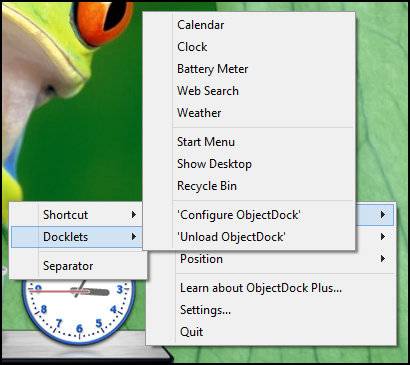 ObjectDock: Quickly Customize Your Desktop And Increase Its ...