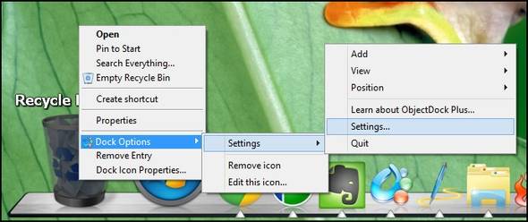 ObjectDock: Quickly Customize Your Desktop And Increase Its ...