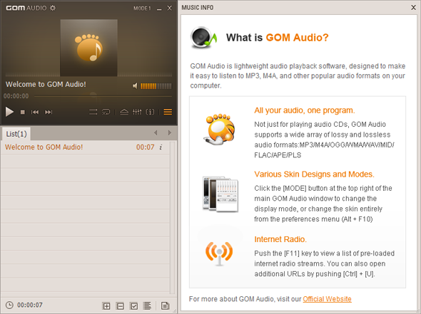 Gomp Mp3 Tired Of Big & Bloated Music Players? Try GOM Audio For Free!