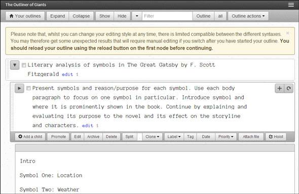 Outliner Def 5 Tools For Outlining Ideas For Writers And Artists
