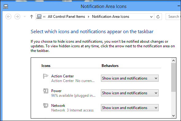 Managing Notifications in Windows 8
