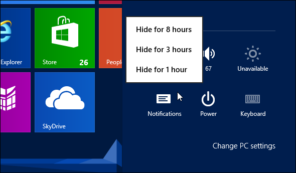 Managing Notifications in Windows 8