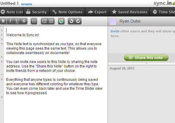 Same Time Notes Collaborate And Edit Meeting Notes In Realtime Using Sync.in