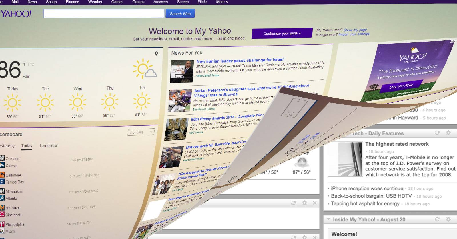 The New My Yahoo Gets A New Design To Emerge As An iGoogle Alternative