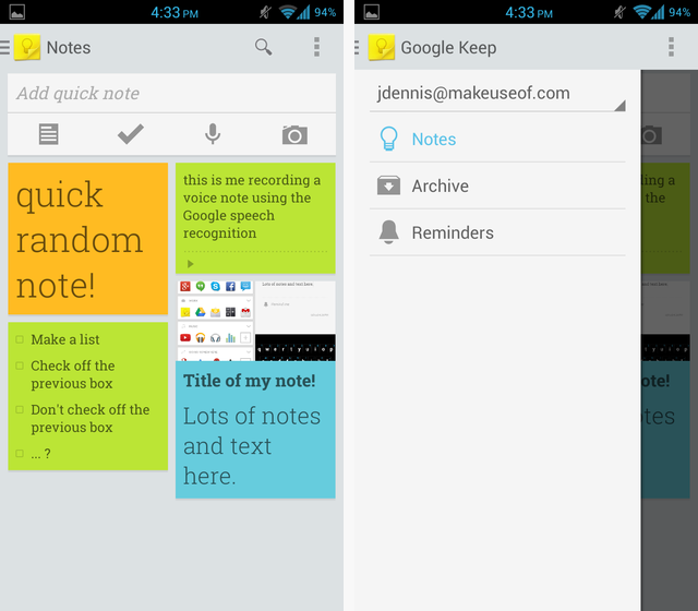Simple Notes On The Go: Google Keep For Android Reviewed