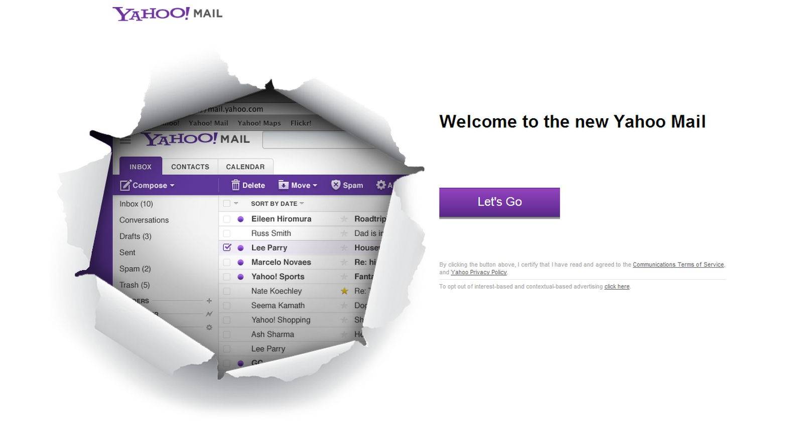 Yahoo Redesigns Mail For Web, Mobile And Windows, Offers 1TB Storage ...