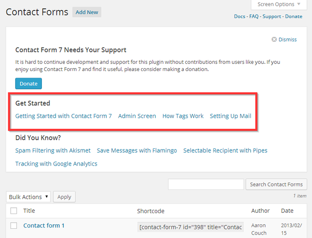 Contact Form 7: The Best Contact Form Plugin For WordPress