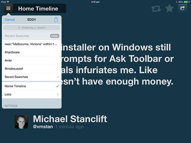 Watch Your Tweets Scroll By With Free Passive Twitter App Eddy