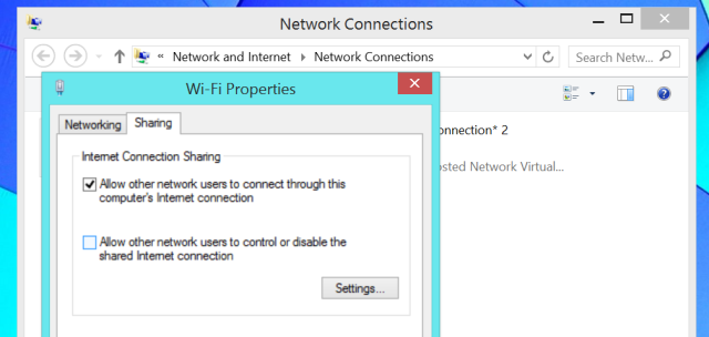 Troubleshoot and Share Your Wireless Internet in Windows 8