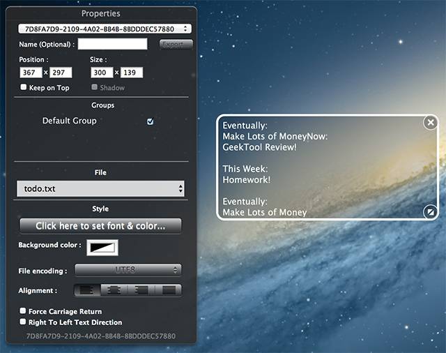 How To Use GeekTool To Truly Make Your Mac Your Own
