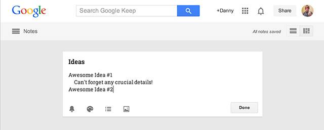 Google Drive Notes Example How To Use Google Drive To Capture Your Great Ideas & Never Lose Them