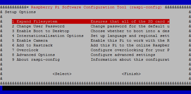 Raspberry Pi Configuration Command Raspberry Pi: The Unofficial Tutorial