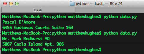 How To Generate Dummy Data in Ruby, Perl and Python