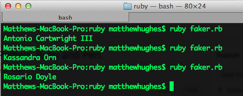 How To Generate Dummy Data in Ruby, Perl and Python
