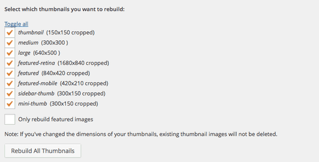 The Complete Guide to Featured Thumbnails and Image Sizes in WordPress