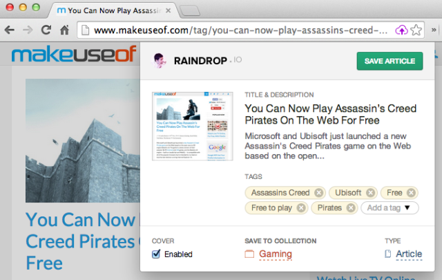 Raindrop.io Takes Bookmarks Into The Cloud And Makes Them Beautiful