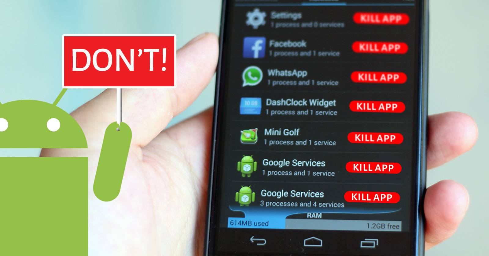 Why RAM Boosters and Task Killers Are Bad for Android