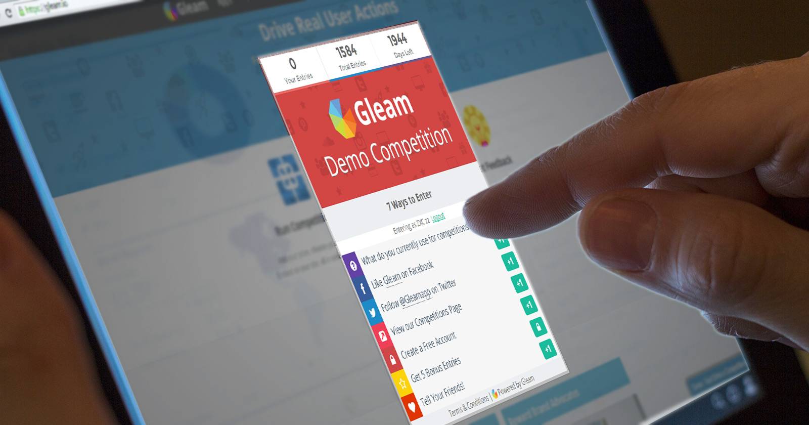 Run Competitions On Your Website Simply and Easily, With Gleam.io