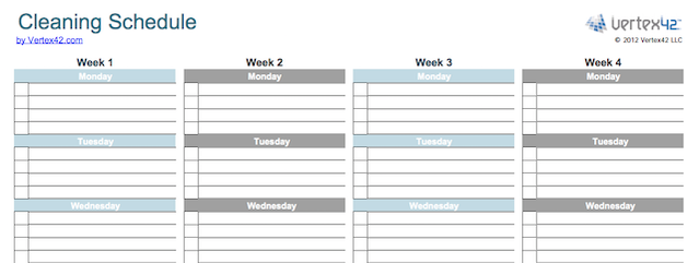 10 Spreadsheet Templates To Organize Your Home