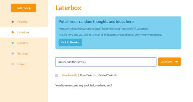 Beat Procrastination And Prioritize Your To-Do List With Laterbox