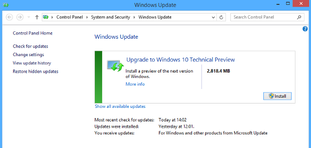 How to Upgrade to Windows 10 via Windows Update