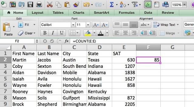 Excel Table Counting Mini Excel Tutorial: Using Advanced Counting and Adding Functions in Excel