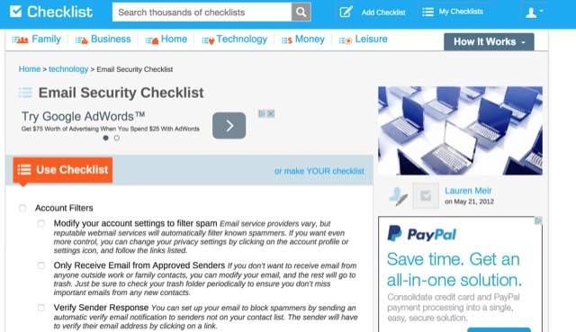 Use Checklist Templates & Tools to Prevent Mistakes