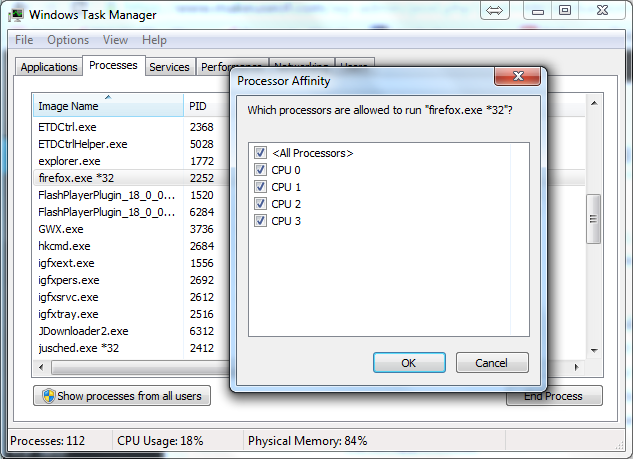 Process Affinity Not Being Set How Windows Performance Is Affected by Hardware & Software