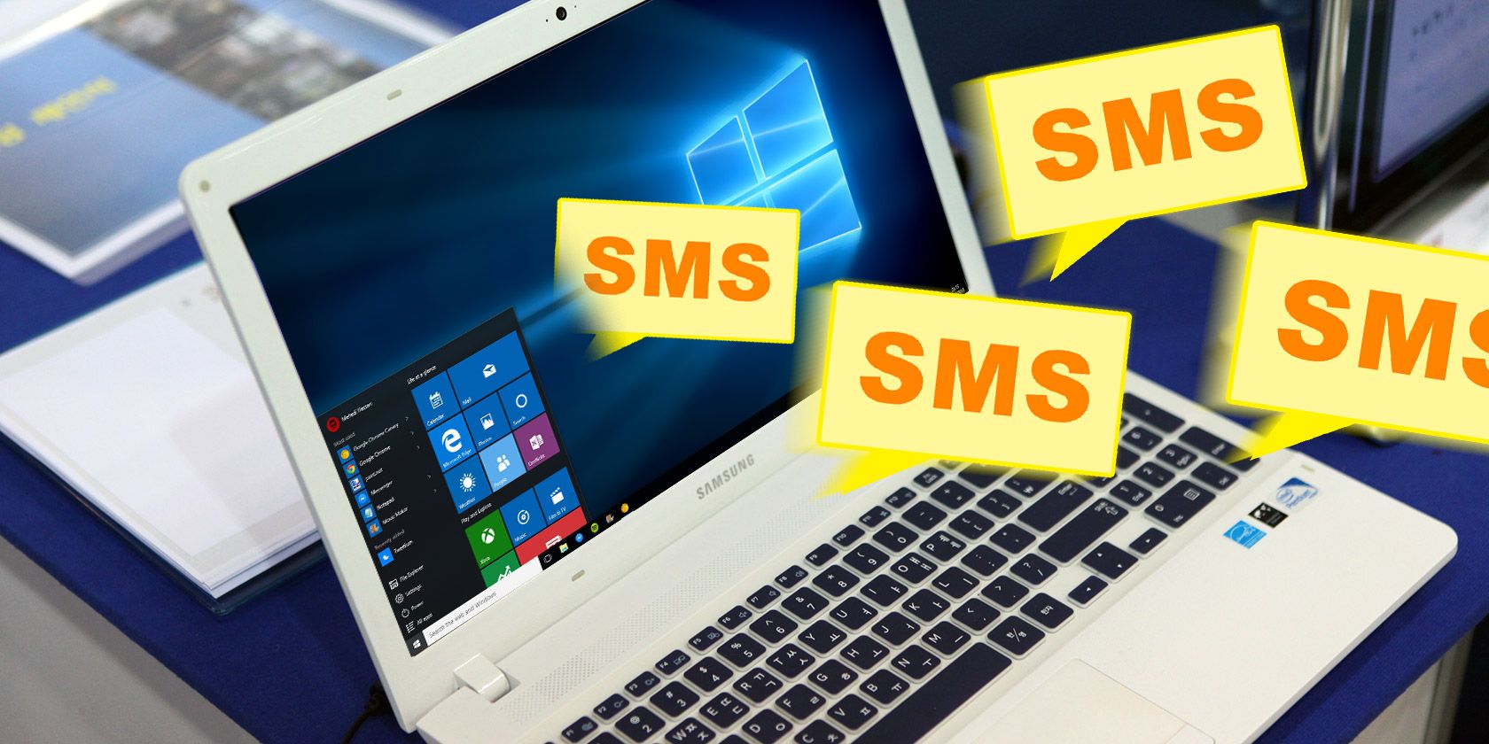 Windows send. Send SMS.