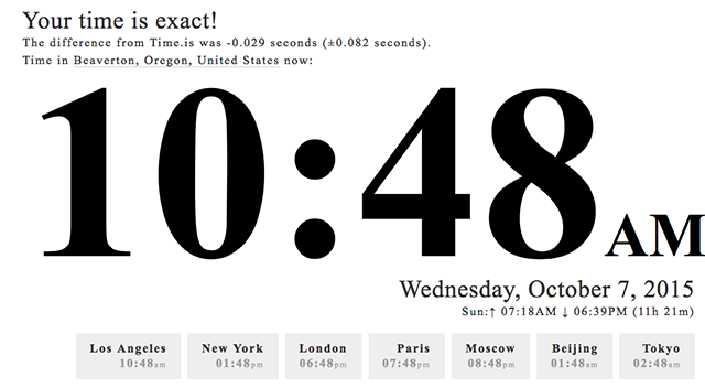 See The Exact Time, and 4 More Awesome Time Tools