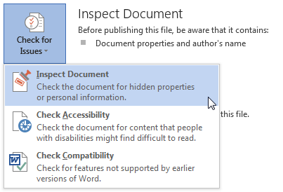 How to Remove Hidden Personal Data in Microsoft Office