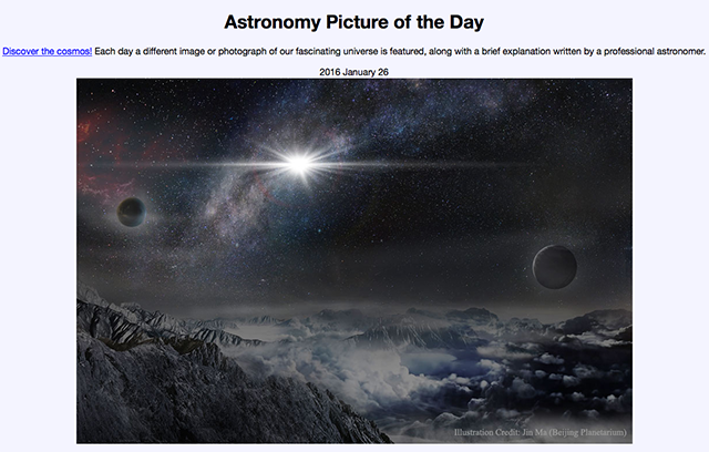 Scroll Though The Solar System, and 4 More Amazing Space Websites