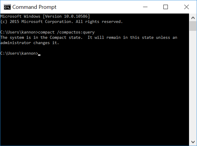 Compact Command How to Save More Disk Space with Compact OS on Windows 10