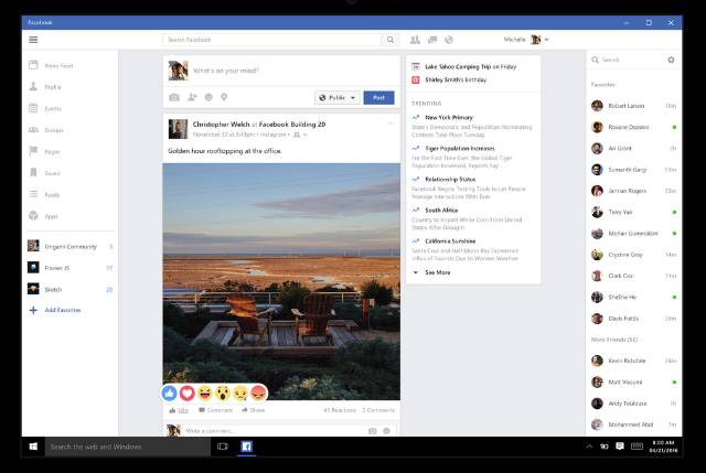 Facebook Edge Cortana Only Works With Edge, Facebook Releases Windows 10 Apps ...