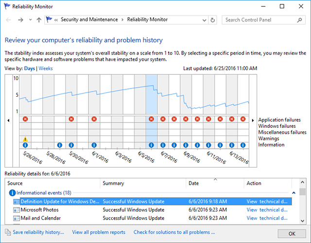 3 Reasons to Start Using the Reliability Monitor in Windows