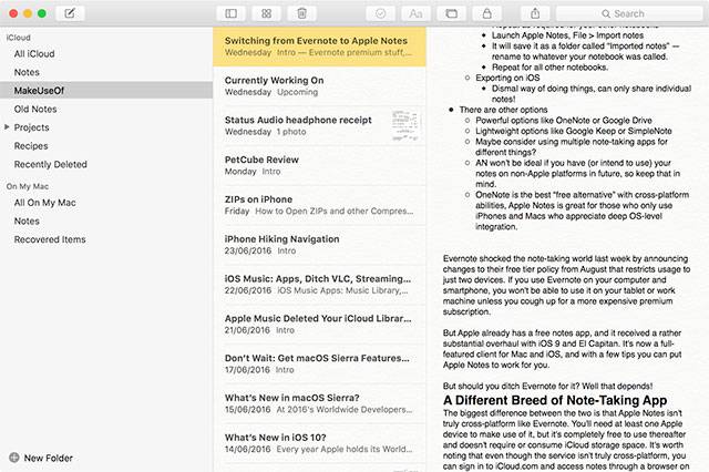 Thinking of Switching From Evernote to Apple Notes? Here's How